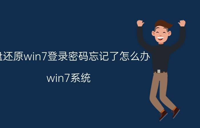 u盘还原win7登录密码忘记了怎么办 win7系统,登陆密码已失效,怎么办？